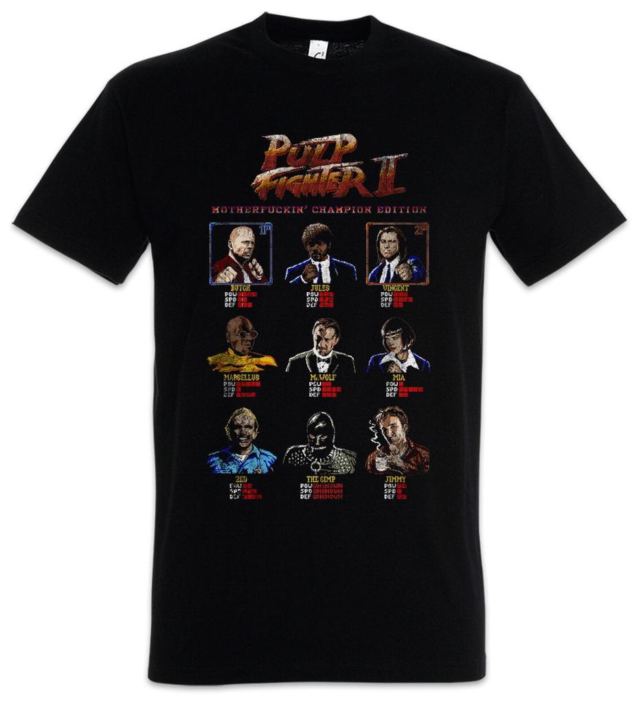 Pulp Fighter II Men's T-Shirt Mens Womens Tees Top Tee Vincent Quentin Fiction Vega Jules Champion