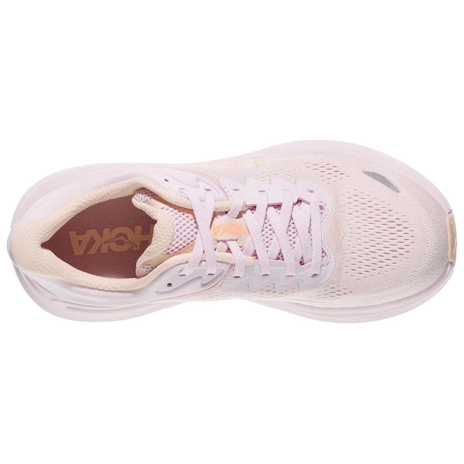 HOKA One One Bondi 9 Удобные Универсальные Прочные Дышащие Отзывчивые Повседневные Беговые Кроссовки Женские Кеды Розовый 1162014-LRMT