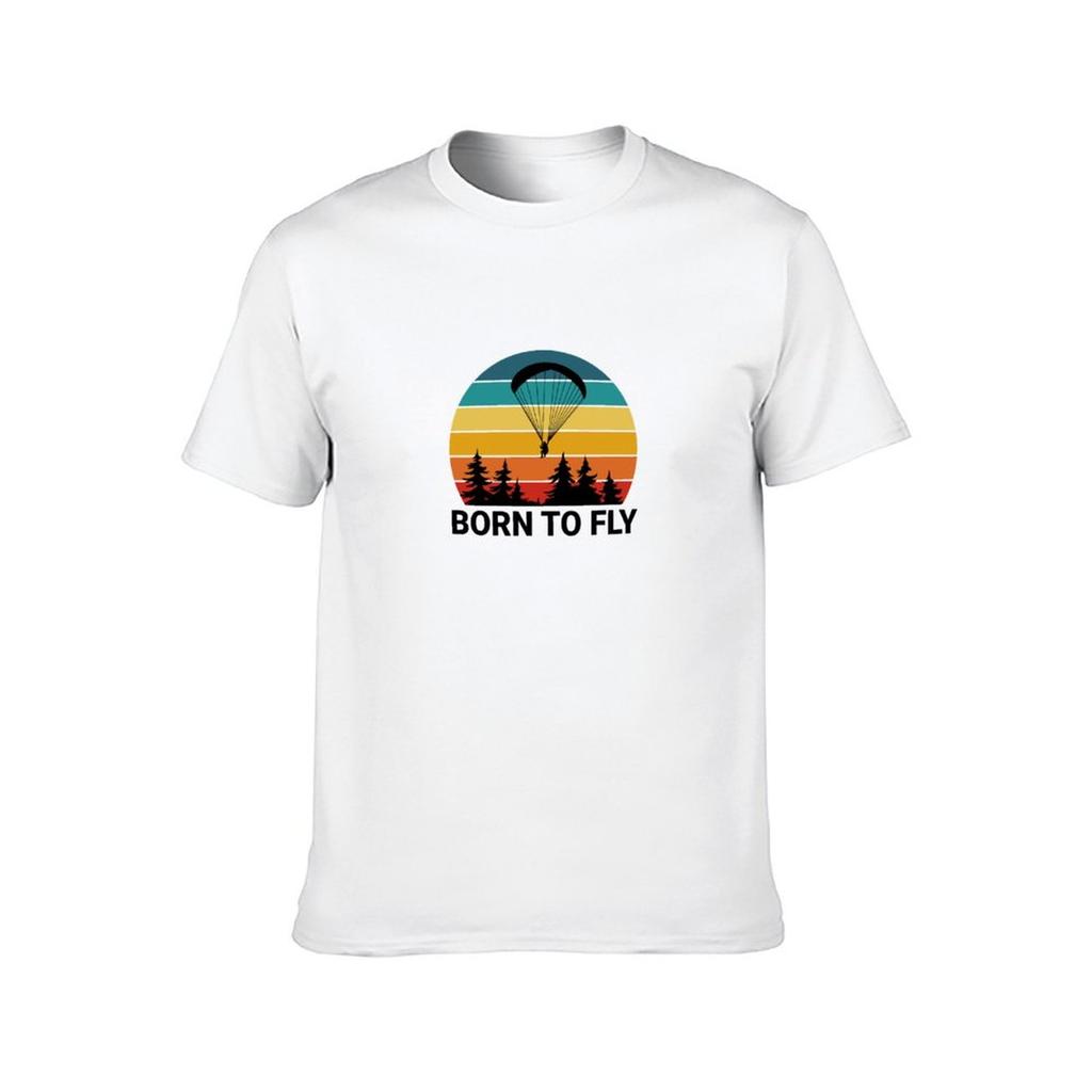 saying heavy Paragliding g paraglider t man cotton men shirt shirts paraglider t man T-Shirt for