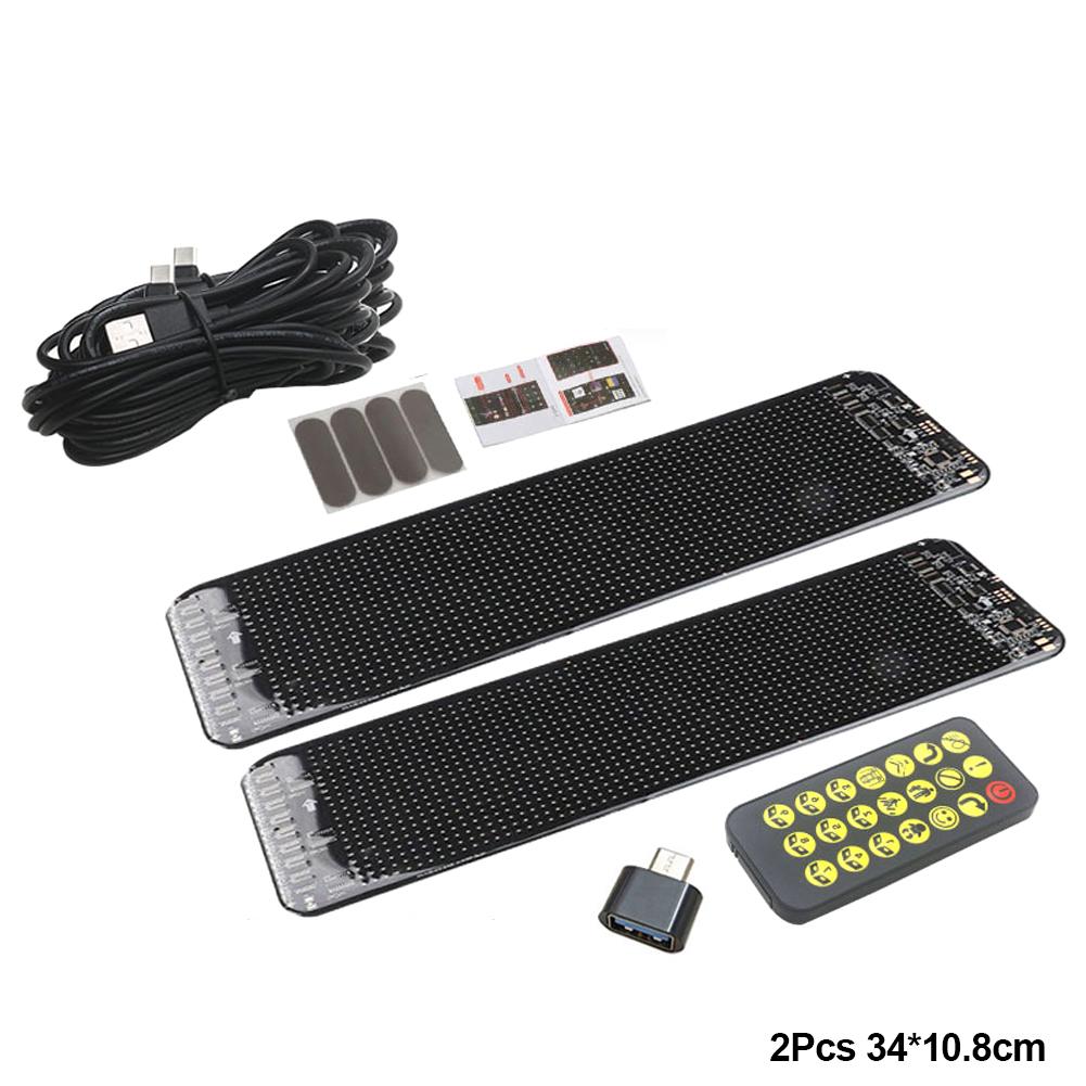 Демонические глаза Автомобильный мягкий светодиодный экран Пиксельная панель Свет Сделай сам Программируемый гибкий декоративный свет для автомобиля Грузовик Доска Лобовое стекло