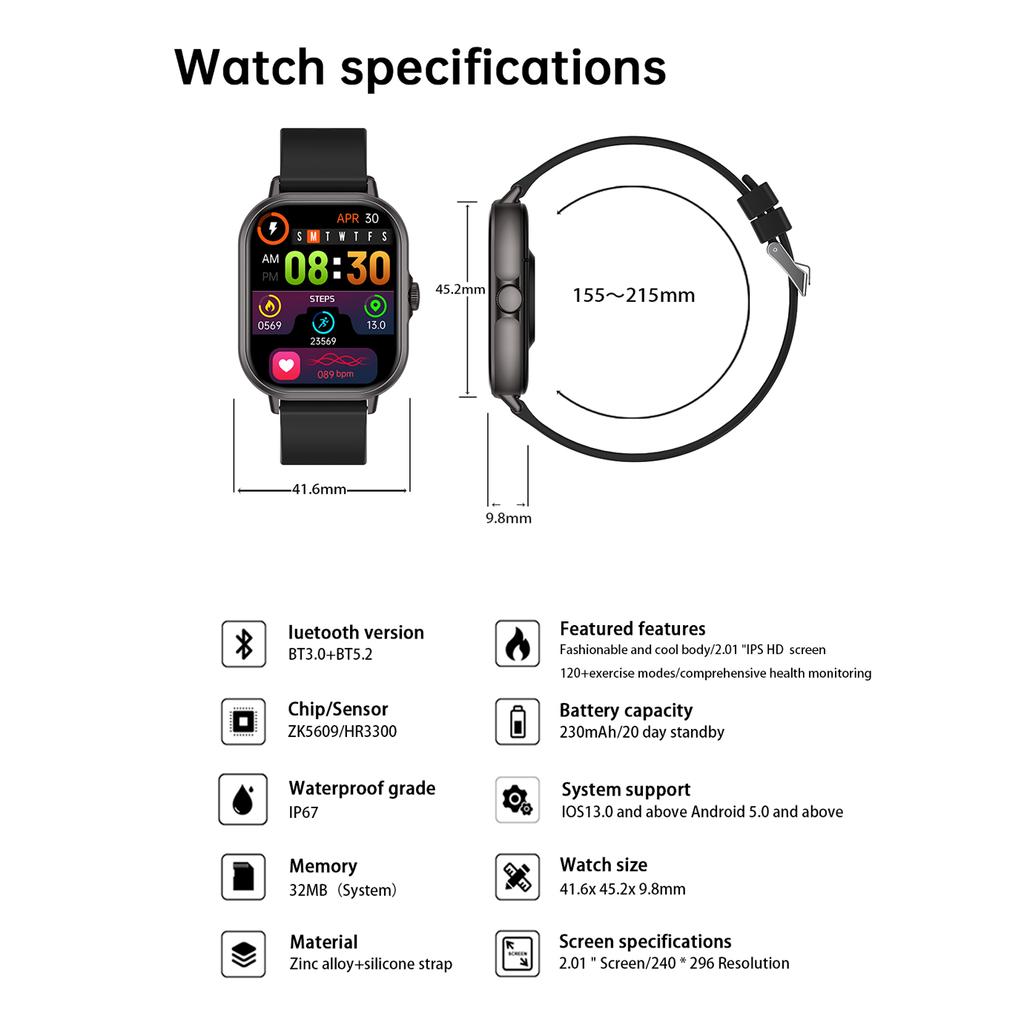 2025 New Bluetooth Answer Call Smart Watch Men Full Touch Dial Call Fitness Tracker IP67 Waterproof Smartwatch