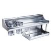 Wall Mounted Kitchen Organizer Rack Aluminum Alloy 2 Tiers Chopstick Spice Bottle Holder Storage