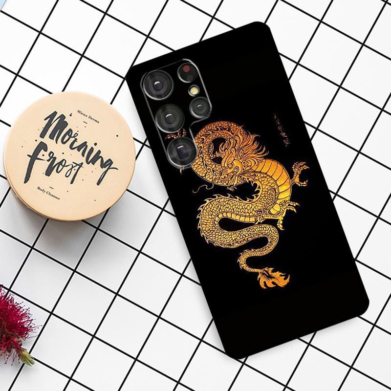 Модный Чехол с Китайским Драконом для Samsung Galaxy S24 FE S21 S22 S23 S25 Ultra S9 S10 Plus S20 FE S25 FE Чехол для Телефона