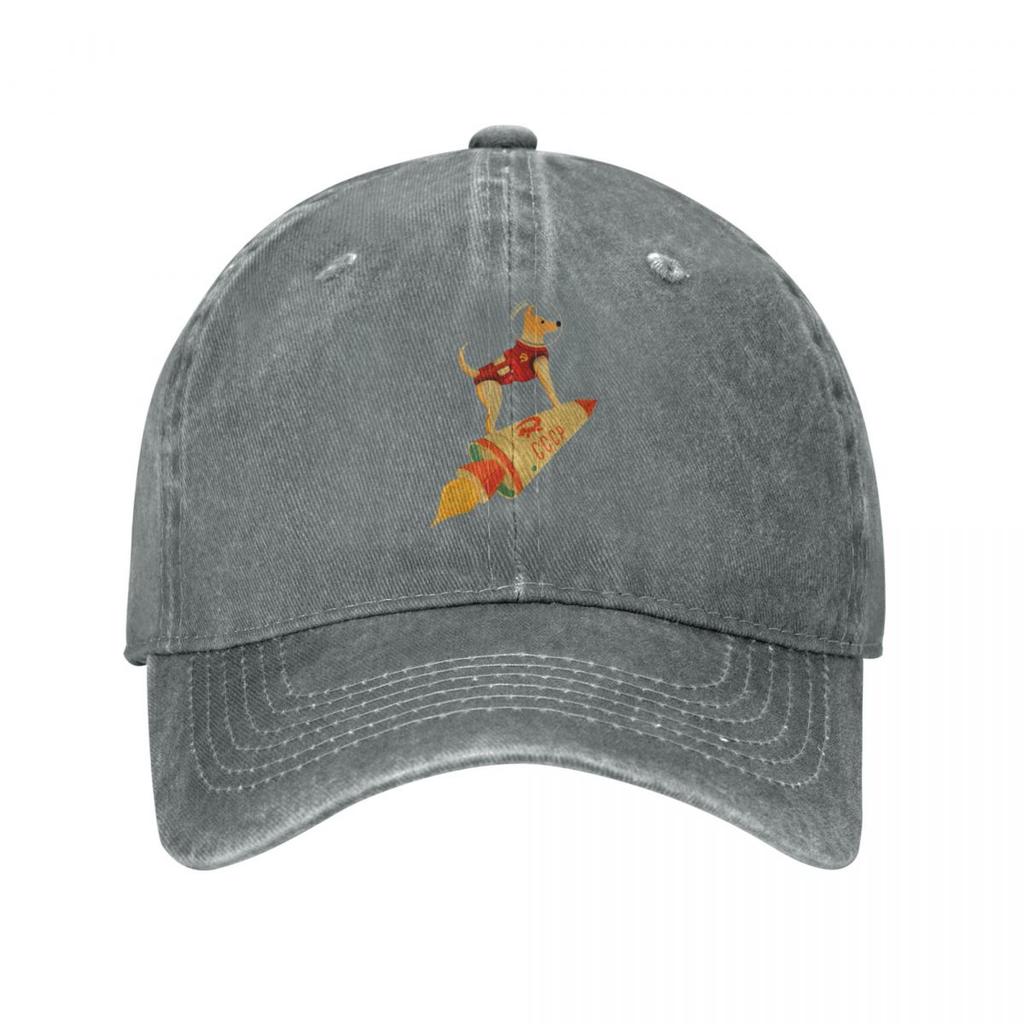Laika The CCCP Soviet Russia Super Space Rocket Dog Unisex Baseball Cap Distressed Denim Hats Cap Retro Outdoor Snapback Hat