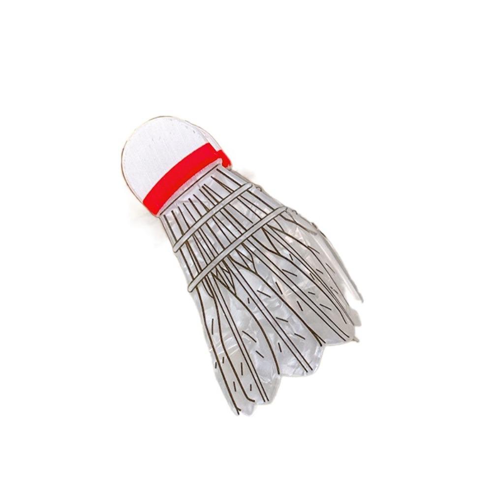Sports Style Badminton Hair Claw PVC Book Shape Hair Clip Cute Roller Skates Shark Clip  Party