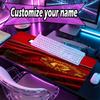 Custom Name Personalized Manchester Football F.C Pattern Mousepad, Laptop PC Desk Mat, Decorative Desk Mat for Home Keyboard Pad Gift
