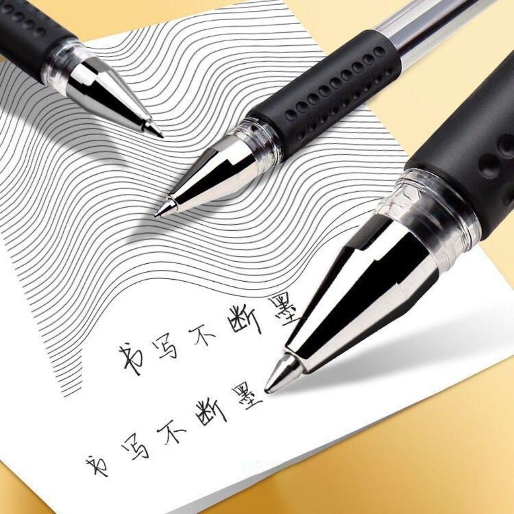 10pcs High Quality 0.5mm Gel Pen Quick-dry Black/Blue/Red Ink Neutral Pen Smooth Writing Ballpoint Pen School Office