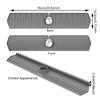 Quick Dry Silicone Splash Guard Reusable Sink Splash Mat Faucet Splash Catcher  Behind Faucet
