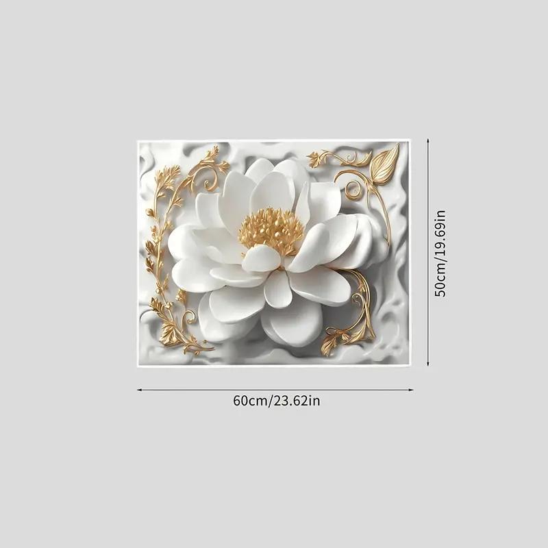 Впитывающий коврик для защиты от пыли с цветочным принтом для стиральной машины, 50,04x59,94 см, современный верхний чехол для стиральной машины и сушилки, неэлектрический, для прачечной и кухни