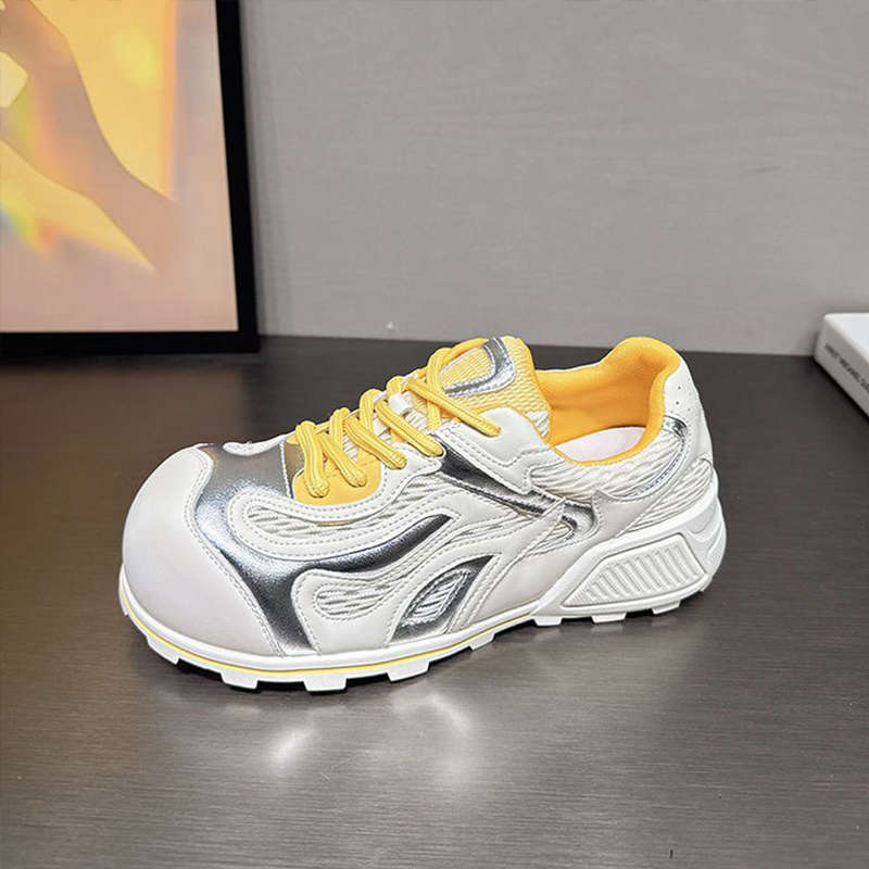 Эстетика беспорядка Боулинг-туфли Обувь Форреста Гампа Женская Летняя 2025 Новые Дышащие Сетчатые Повседневные Папины Туфли Женские