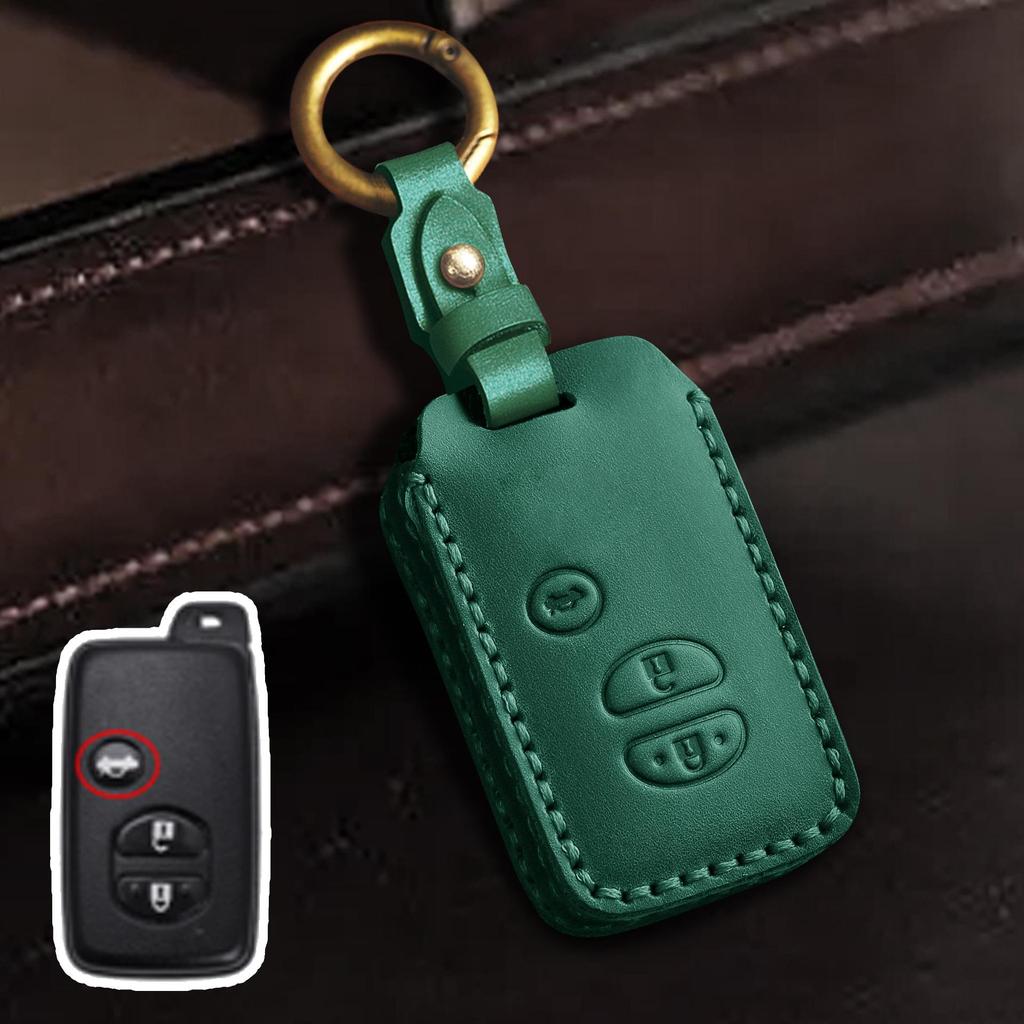 Чехол для ключа из натуральной кожи для Toyota Highlander и Land Cruiser (Старые модели)