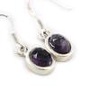 [C7080] - Amethyst 'Heaven' Silver Earrings