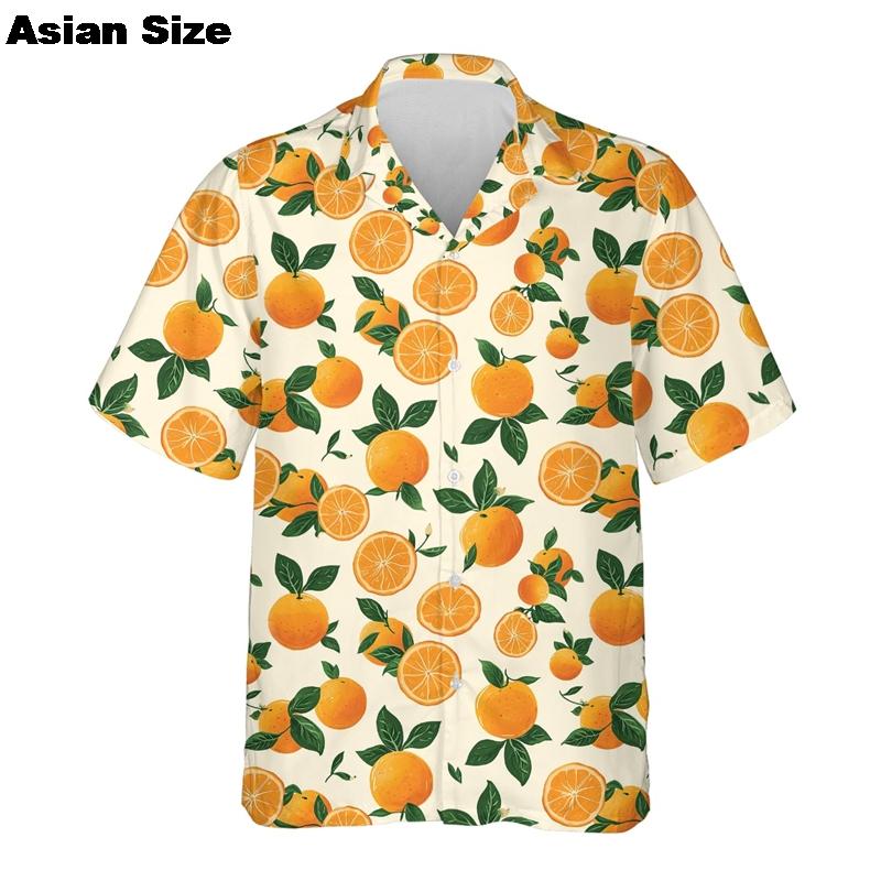 Funny Chili Fruit pineapple Pattern Shirt For Men 3D Print Pepper Hawaiian Shirts Summer Button Short Sleeve Street Lapel Top