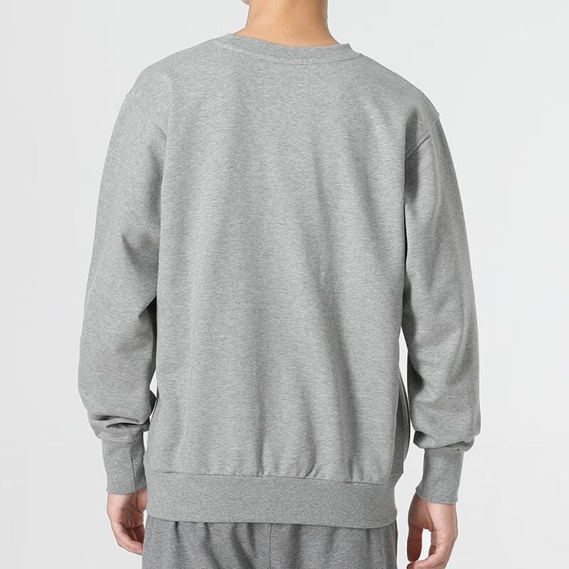 Nike Толстовки Мужские Светло-серые Круглый вырез Умеренный Обычный DQ5821-063