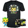 Figurine Funko Pop! & T. Shirt : DC Comics Batman The Animated Series - The Joker (Blacklight) Taille Small (S)