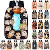 Fashionable Karasuno High School Backpack With Anime Haikyuu Print And Easy-clean Fabric