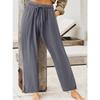 Women's Pant Summer Casual Pants Women Solid Colour Home Trousers