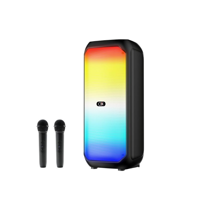 BT-2429W Портативная беспроводная Bluetooth-колонка для улицы, двойная, 6 дюймов, с микрофоном