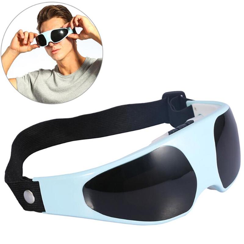 Электрическая магнитная вибрация, релаксация, антивозрастной массажер для ухода за глазами, очки на лбу