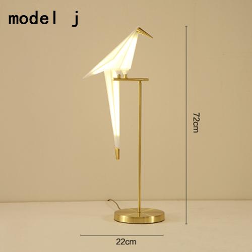 Подвесной светильник в скандинавском стиле с золотой птичьей клеткой для гостиной, спальни, оригами, птичий светильник для кухни, подвесной светильник для столовой, бумажные светильники для дома