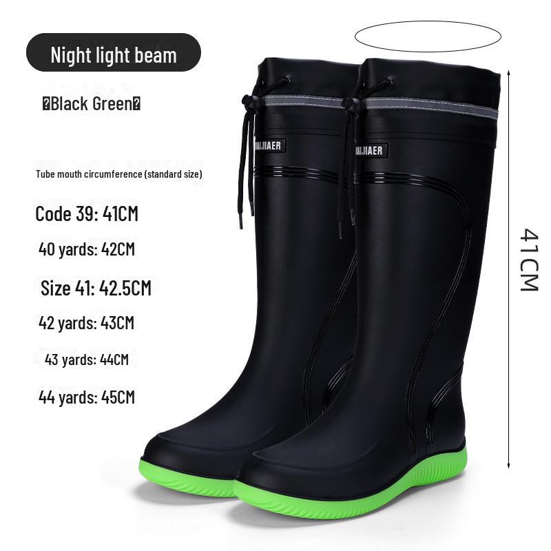 Водонепроницаемые нескользящие резиновые сапоги унисекс для работы и моды