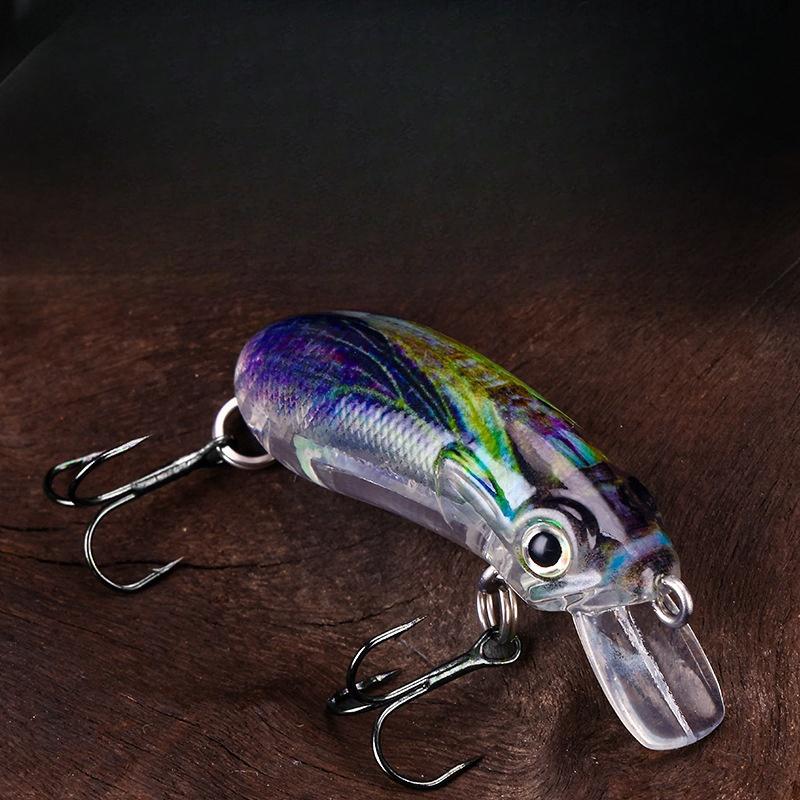 Yousya Hot Sell Crank Bait Set Fishing Lure Set with Box Bionic Hard Plastic 5 Colors Printed 3D Printing Lures Set Minnow Lure