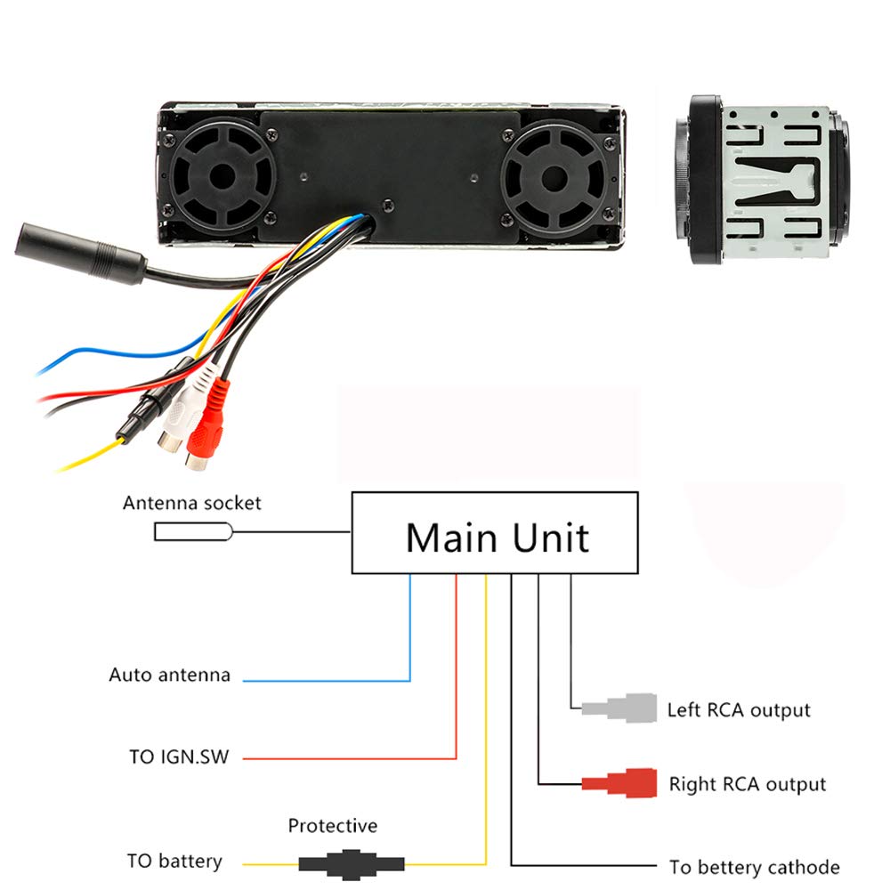 Boomboost AV252 12 В автомобильный MP3-радиоприемник со звуком SD-карты автомобильная аудиотруба поставляется со встроенным динамиком Bluetooth Host