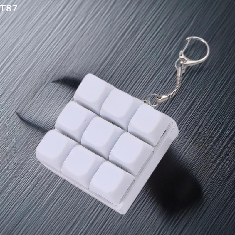 DIY Брелок-клавиатура Игрушки Для Подарков Взрослым Для Снятия Стресса Провести Время Кнопка Колпачок Клавиши Брелок 9 Клавиш Клавиатура Игрушки-антистресс