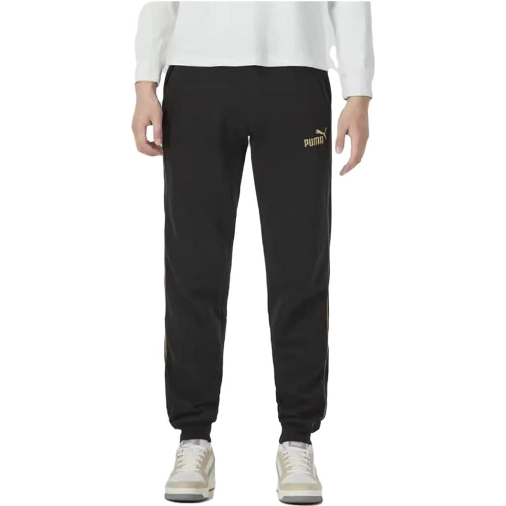 Puma Свободные повседневные брюки Commuter с флисовой подкладкой и логотипом, мужские, черные 680307-01