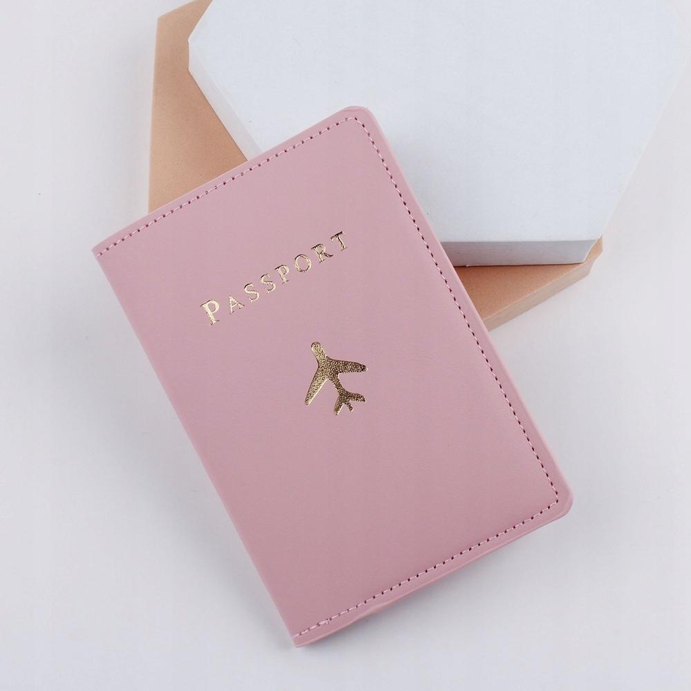 Case Passport Cover Documents Eco-Leather Case Pink