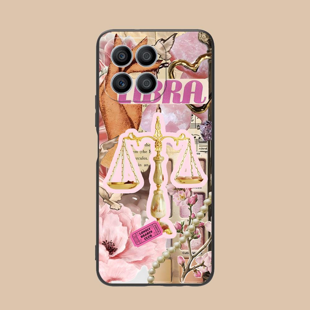 Чехол для телефона со знаком зодиака Весы для Honor 90 80 70 60 50 30 20 10 9 8 7 Pro S SE Lite 5G Мягкий ударопрочный чехол из ТПУ