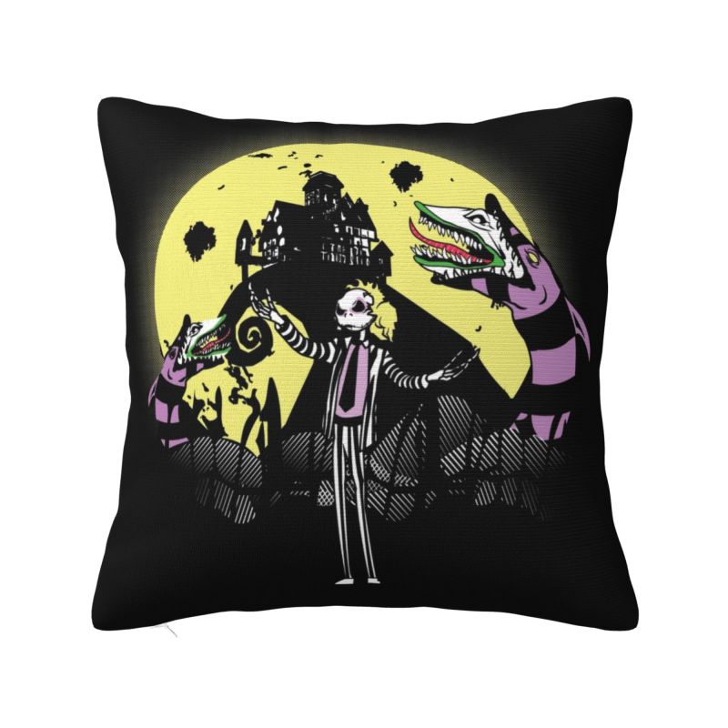 Were Ah Made Here Tim Burton Smile Pillow Case xcm for Living Room Modern Cushion Cover Square Pillowcase