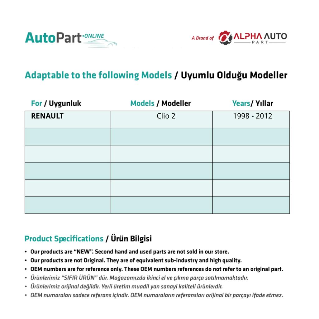Ремкомплект сдвижной системы люка на крыше для Renault Clio