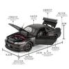 1:24 Skyline Gtr Покрытие Углеродным Волокном Литая Сплавная Модель Автомобиля Игрушки Со Звуком Светом Спортивные Автомобили Модный Орнамент Подарок