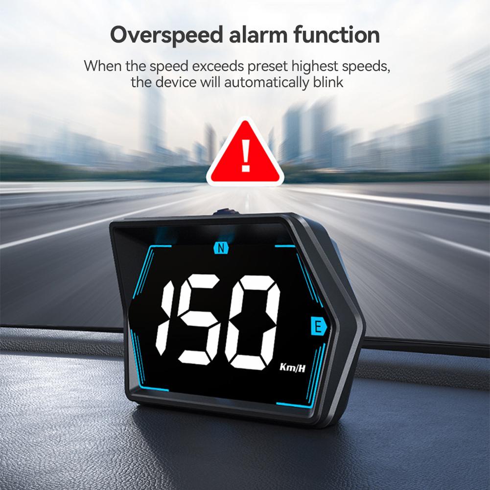 Автомобильный HUD дисплей цифровой спидометр GPS измеритель скорости км/ч миль/ч дисплей USB для грузовика мотоцикла автозапчасти аксессуары