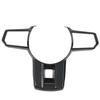 Steering Wheel Trim Carbon Fiber Style Interior Steering Wheel Decoration Cover Sticker for Triton L
