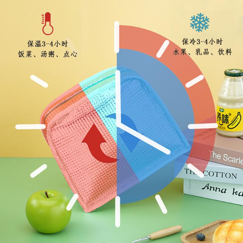 Стильная вельветовая сумка для ланча CampusUse офисный ланч-бокс Термоизолирующая сумка Водонепроницаемая портативная портативная милая сумка для еды сумка-холодильник A-DH