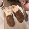 Comfortable Fur Classic Clogs for Women Winter New Cork Insole Plush Slipper with Arch Support Cozy Furry Suede Shoes