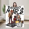 Плед Bruno Mars The Romantic Tour 2026 для мужчин и женщин, ультрамягкий плед для концерта, для дивана, 50x60 дюймов, разные размеры