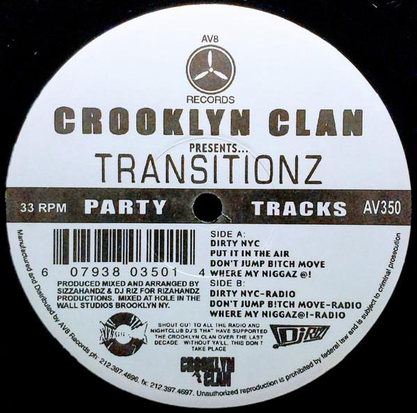 12-дюймовая пластинка CROOKLYN CLAN Transitionz AV350 AV8 Records US Rap HipHopRB Б/у