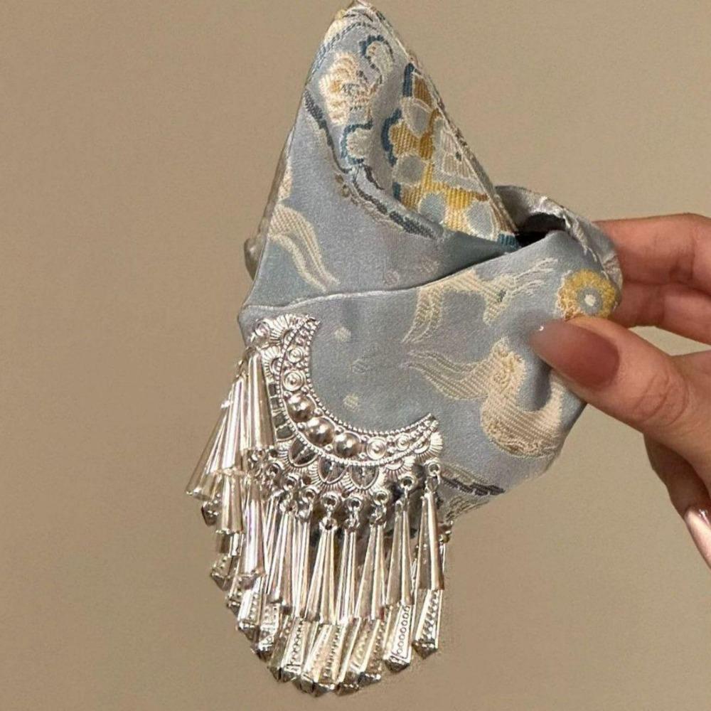 Princess Style New Chinese-style Hairpins Imitation Silver Bell Hairgrip Tassel Hair Clip Women