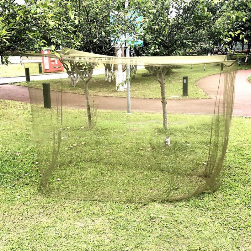 Москитная сетка для кемпинга, портативная плотная сетка, складная уличная дорожная палатка, армейская зеленая москитная сетка