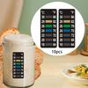 10Pcs Stick On Thermometer Strips for Home Brewing Bread Fermentation Bakery
