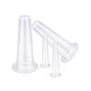 4 Pcs Massage Vacuum Jars Cans Cupping Silicone Cans for Face Massage Anti Cellulite Anti-wrinkle Device Massager Cupping Set