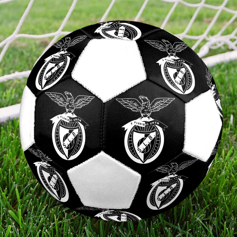 1 шт. Футбольный мяч S.L.Benfica размер 5 ПрагаМяч для мини-футбола Цветной Для всех возрастов Машинная строчка ПВХ Готов к соревнованиям Прочный Высокий отскок