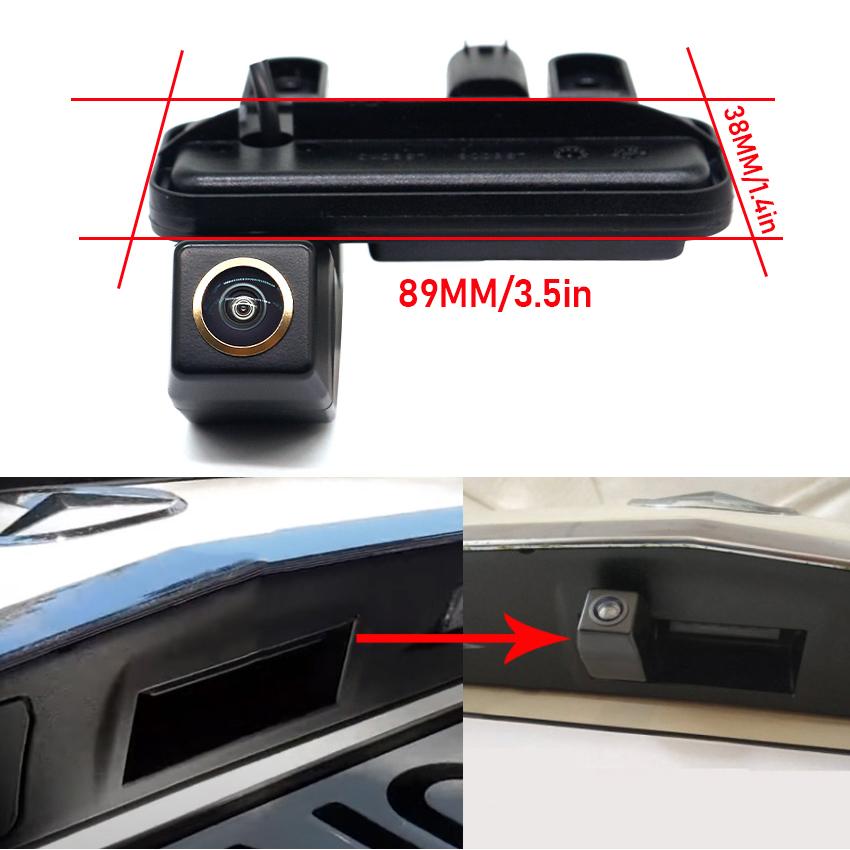 HD 1080P Car Rear View Trunk Handle Camera For Mercedes Benz B Class W246 B180 B200 W212 E Class W207 C CLC W203 E200