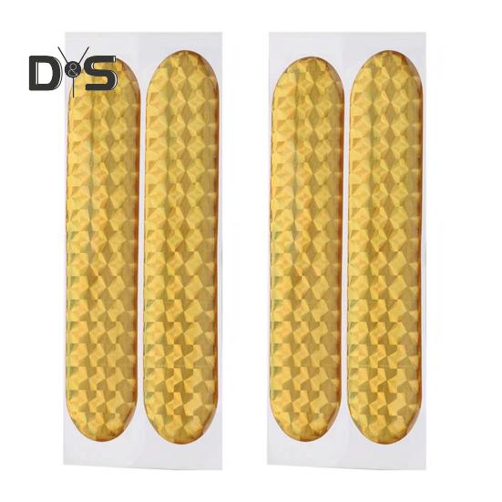 4 шт./компл. автомобильная светоотражающая наклейка 3D эпоксидная самоклеящаяся атмосферостойкая высокая яркость предупреждение о безопасности авто наклейка на дверь автомобильные принадлежности