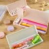 Frosted Pencil Case Non-toxic Stationery Box Simple Pencil Box  for School