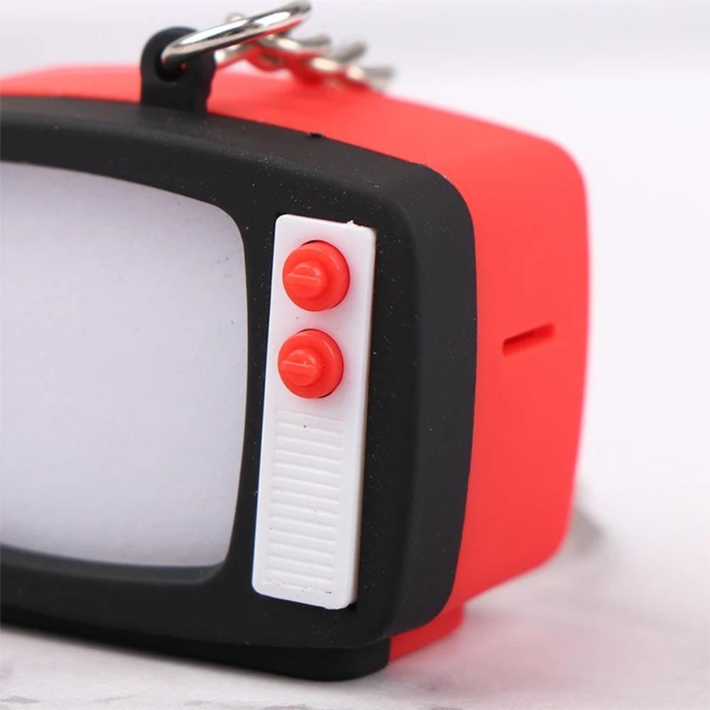 Model Toy Led Keychain Miniature Television Tv Creative Children Toy Home