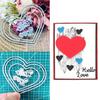 "Hello Love"letters and 3pcs Love Hearts Metal Cutting Dies Stencil for DIY Scrapbooking Photo Album Embossing Paper Cards Crafts Diecuts